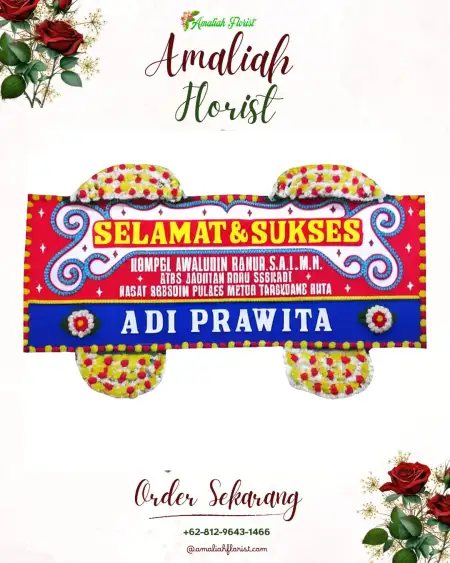 Papan Bunga Ucapan Selamat Sringin